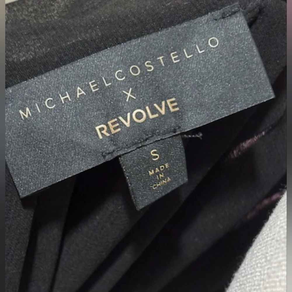 Michael Costello X Revolve Elegant Black Lace Maxi Dress - Picture 2 of 6